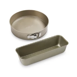 Aldente Springform 28 Cm Og Brødform 28 Cm Guld