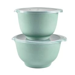 Rosti Margrethe Røreskåle 2+3 Liter Med Låg Pebble Grøn