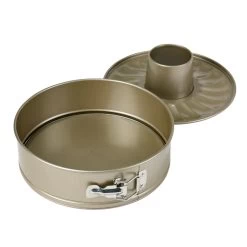 Aldente Springform Med 2 Bunde Guld 24 Cm