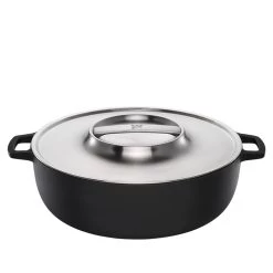 Fiskars Norden Grill Chef Støbejernsgryde Med Låg I Rustfrit Stål 30cm